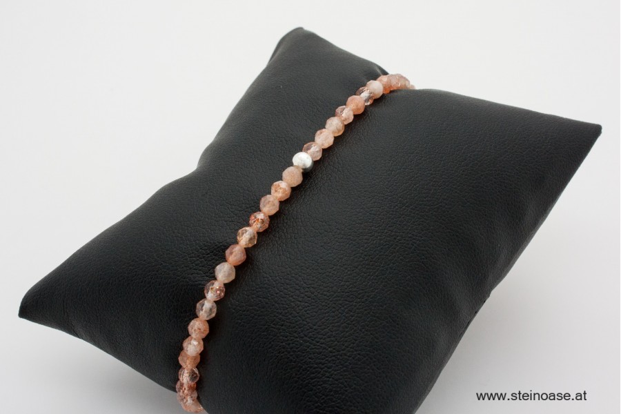 Armband Sonnenstein facettiert 3-4mm